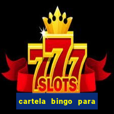 cartela bingo para cha de cozinha imprimir gratis